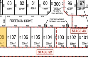 Lot 108 Freedom Drive plan